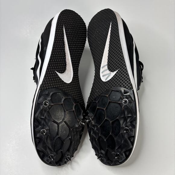 Nike Zoom Rival D 10 Black/White-Volt spikes 907567-017 Women's Size 9 Medium - Picture 7 of 13